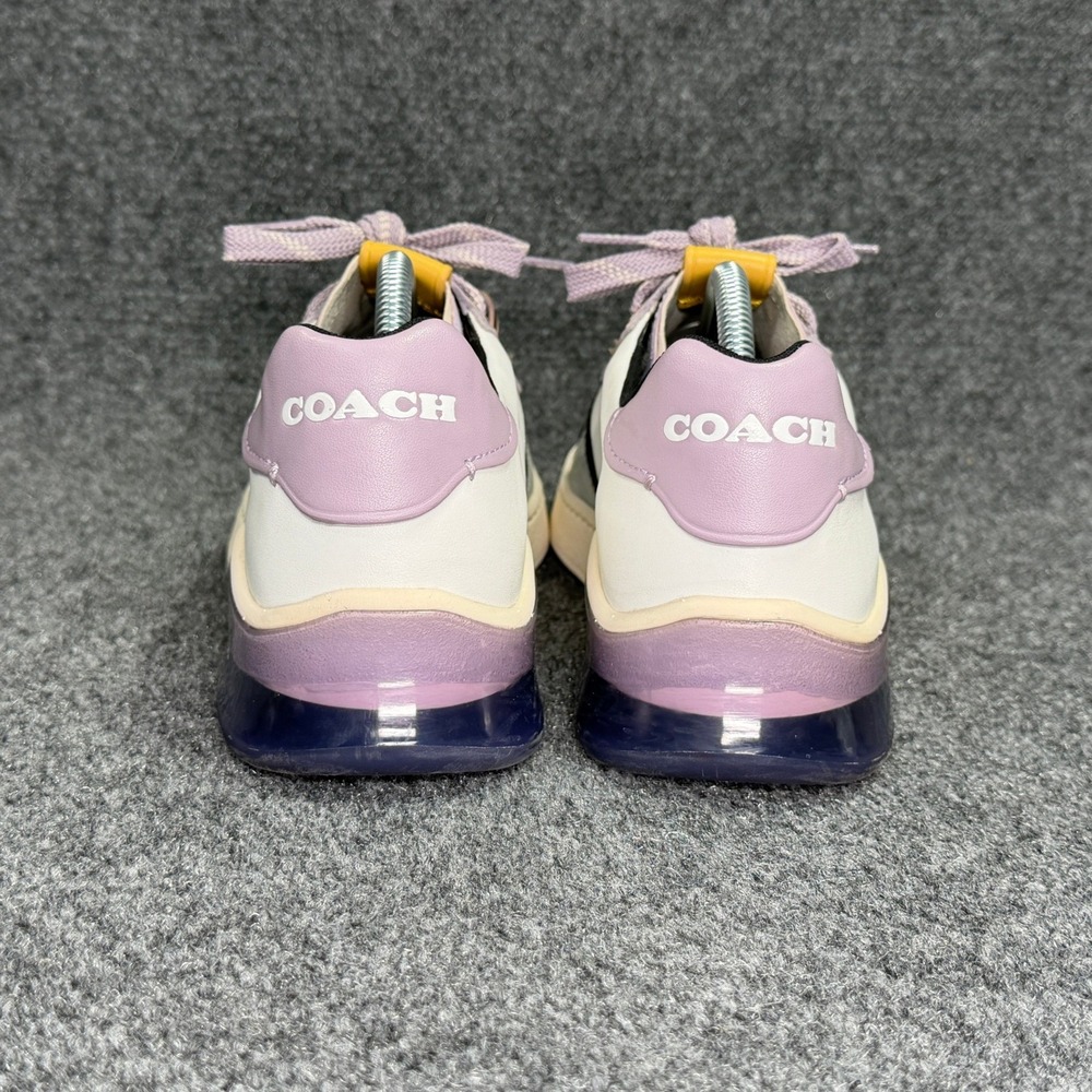 Coach Citysole Court Sneakers Women's 10 Green Purple Retro Athletic Casual Shoe - Picture 5 of 12